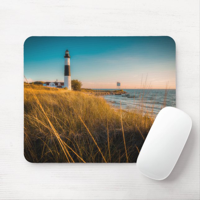Lighthouses | Big Sable Lighthouse Ludington, MI Mouse Pad (With Mouse)