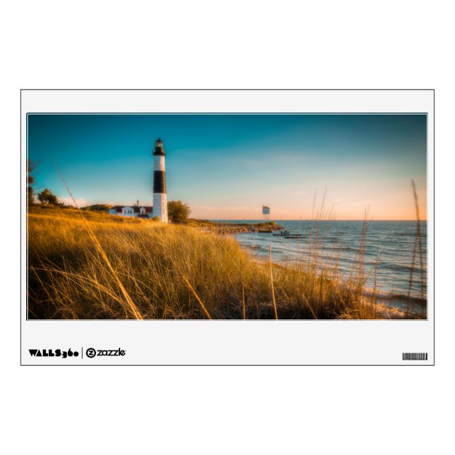 Lighthouses | Big Sable Lighthouse Ludington, MI Wall Decal (Front)