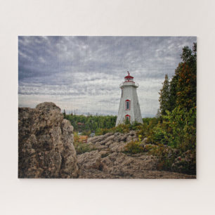 Lighthouses Big Tub Harbor Tobermory Ontario Jigsaw Puzzle