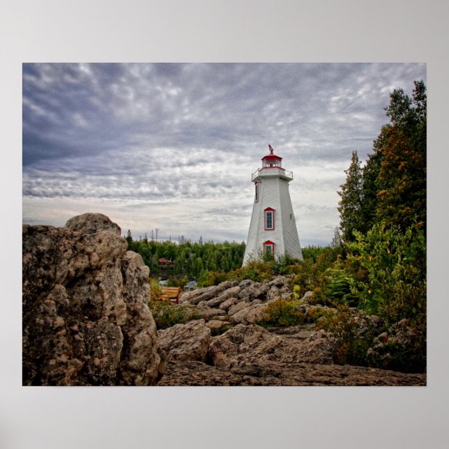 Lighthouses | Big Tub Harbor Tobermory Ontario Poster (Front)