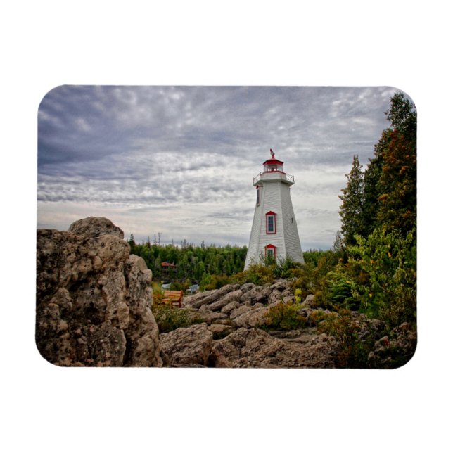 Lighthouses | Big Tub Harbour Tobermory Ontario Magnet (Horizontal)