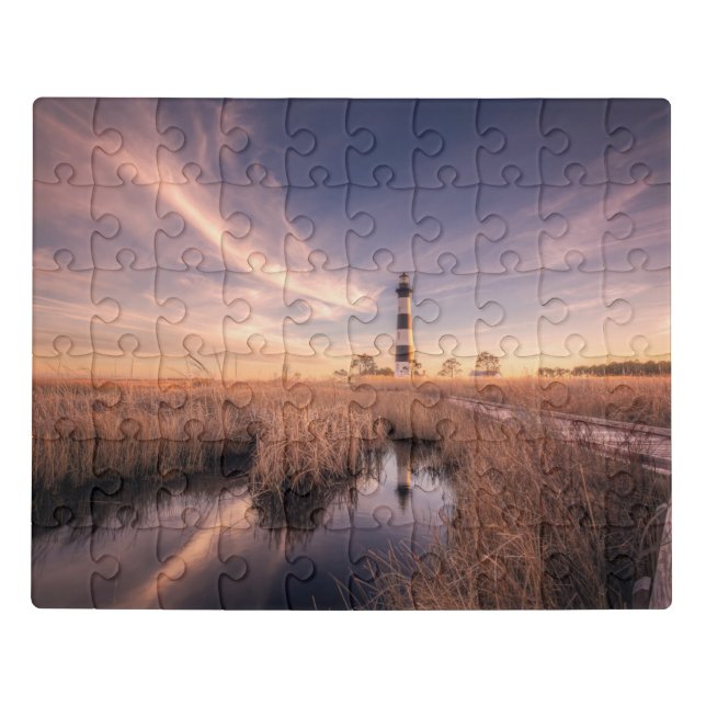 Lighthouses | Bodie Island Outerbanks NC Jigsaw Puzzle (Puzzle Horizontal)