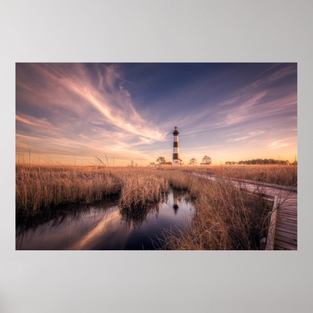 Lighthouses | Bodie Island Outerbanks NC Poster (Front)