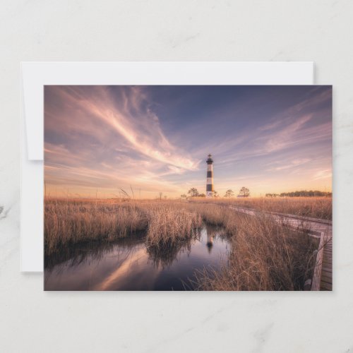 Lighthouses  Bodie Island Outerbanks NC Thank You Card