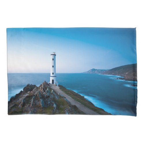 Lighthouses  Cabo Home Lighthouse Cangas Spain Pillow Case