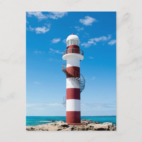 Lighthouses  Cancun Quintana Roo Mexico Postcard