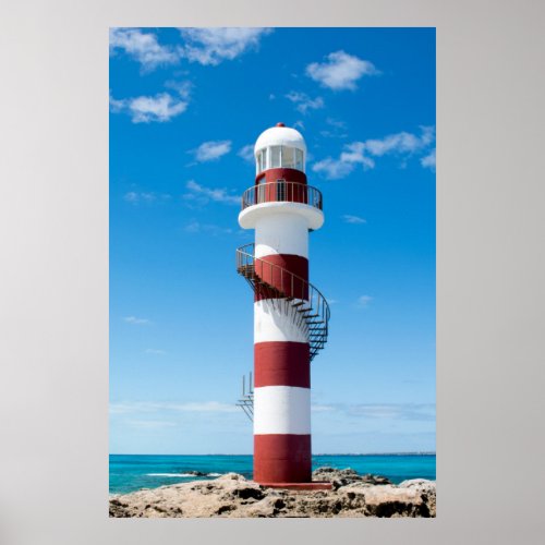 Lighthouses  Cancun Quintana Roo Mexico Poster