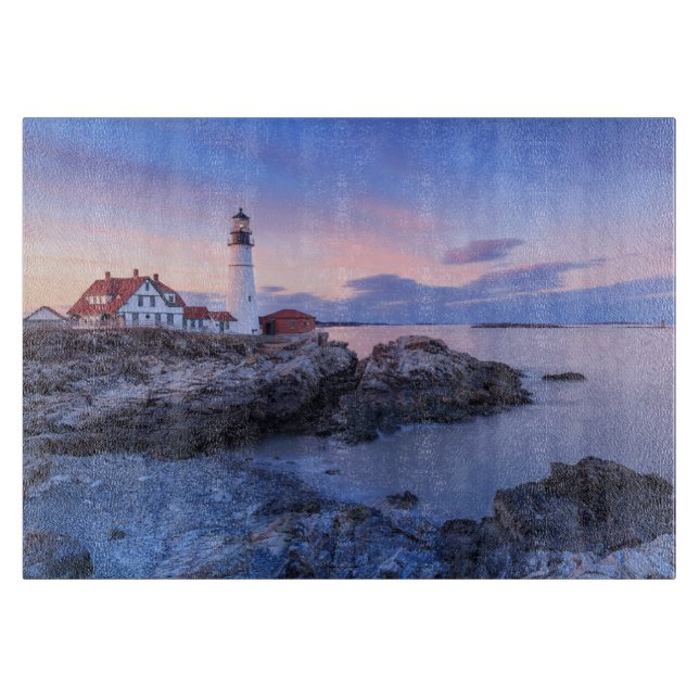 Lighthouses | Cape Elizabeth, Maine Cutting Board (Front)