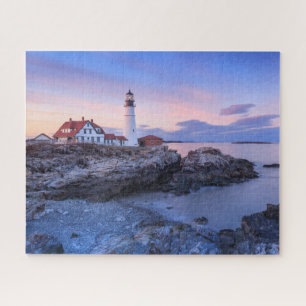Lighthouses Cape Elizabeth, Maine Jigsaw Puzzle