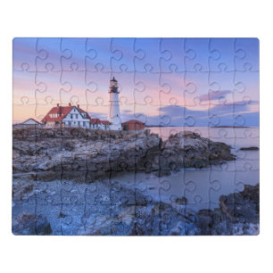 Lighthouses Cape Elizabeth, Maine Jigsaw Puzzle