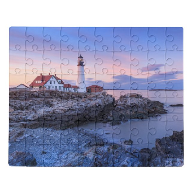 Lighthouses | Cape Elizabeth, Maine Jigsaw Puzzle (Puzzle Horizontal)