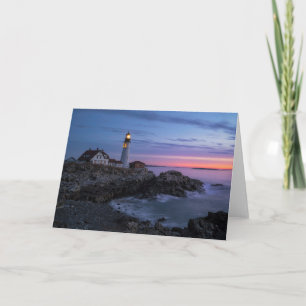 Lighthouses Cape Elizabeth Maine Lighthouse Card