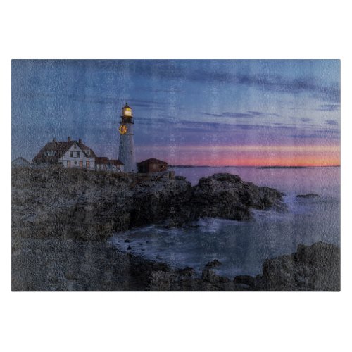 Lighthouses  Cape Elizabeth Maine Lighthouse Cutting Board