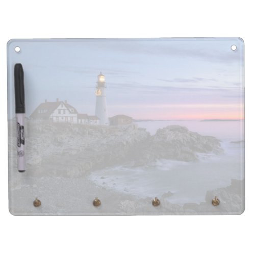 Lighthouses  Cape Elizabeth Maine Lighthouse Dry Erase Board With Keychain Holder