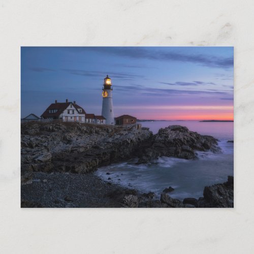 Lighthouses  Cape Elizabeth Maine Lighthouse Postcard