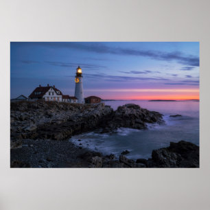 Lighthouses Cape Elizabeth Maine Lighthouse Poster