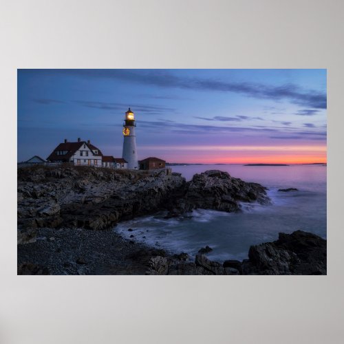 Lighthouses  Cape Elizabeth Maine Lighthouse Poster