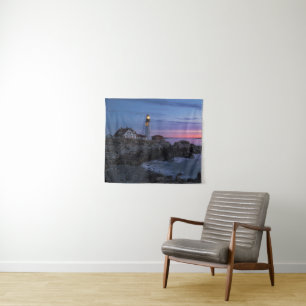 Lighthouses Cape Elizabeth Maine Lighthouse Tapestry