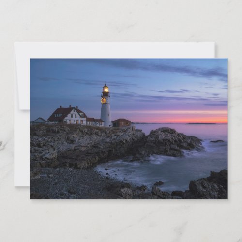Lighthouses  Cape Elizabeth Maine Lighthouse Thank You Card