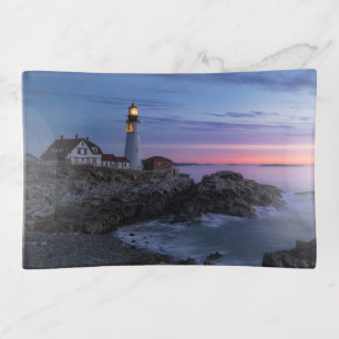 Lighthouses Cape Elizabeth Maine Lighthouse Trinket Tray