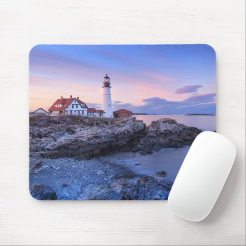 Lighthouses  Cape Elizabeth Maine Mouse Pad