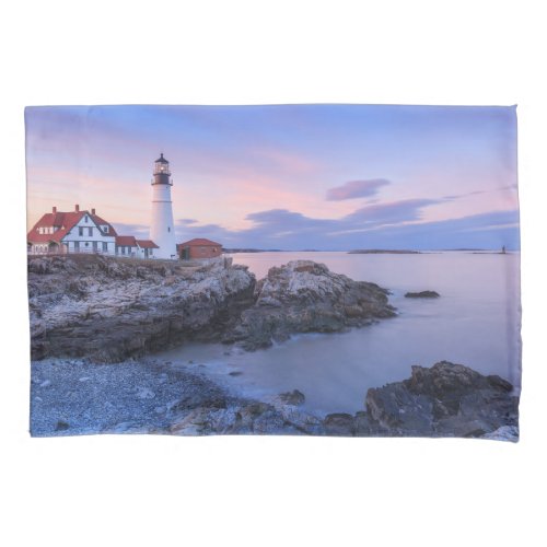 Lighthouses  Cape Elizabeth Maine Pillow Case