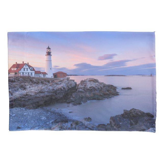 Lighthouses | Cape Elizabeth, Maine Pillow Case (Front)