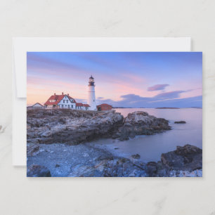 Lighthouses Cape Elizabeth, Maine Thank You Card