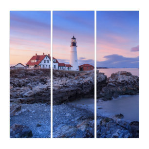 Lighthouses   Cape Elizabeth, Maine Triptych