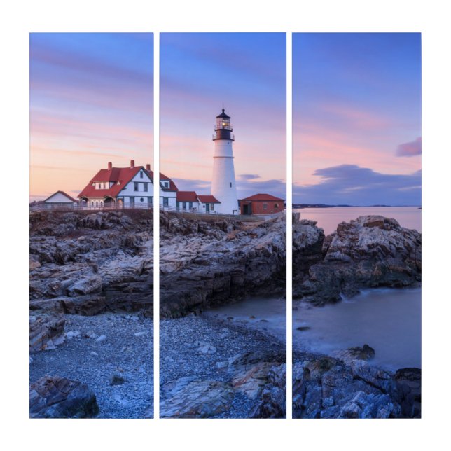 Lighthouses | Cape Elizabeth, Maine Triptych (Front)