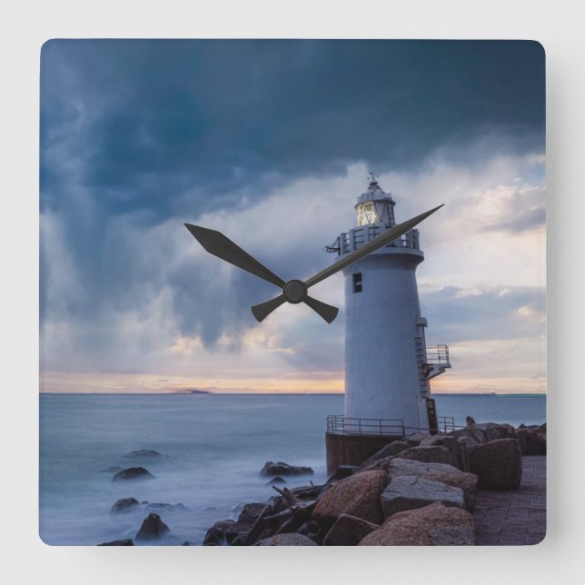 Lighthouses | Cape Irago Lighthouse Square Wall Clock (Front)
