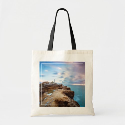 Lighthouses  Castlepoint Lighthouse New Zealand Tote Bag