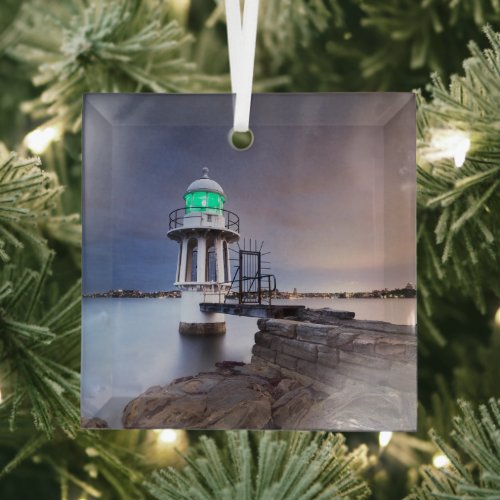 Lighthouses  Cremorne Point Lighthouse Australia Glass Ornament