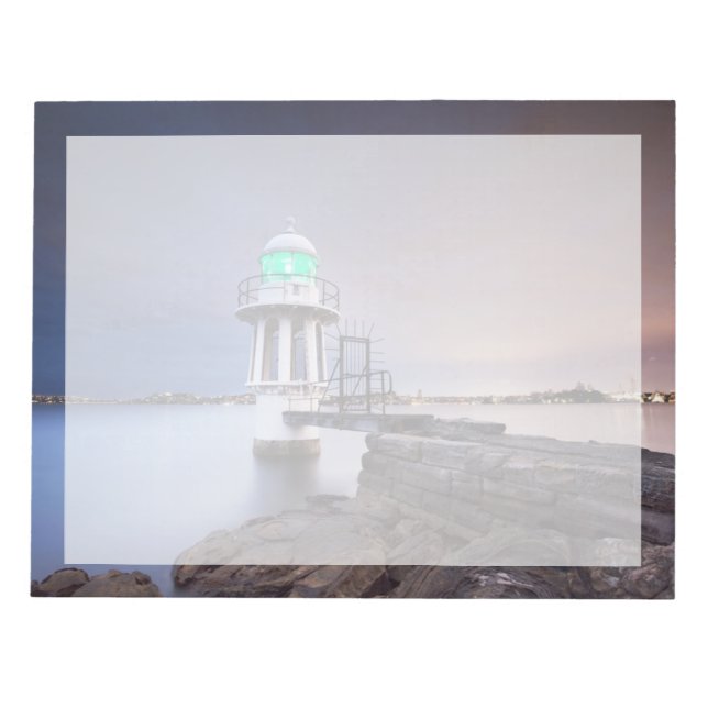 Lighthouses | Cremorne Point Lighthouse Australia Notepad (Front)