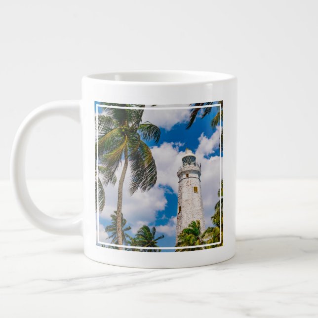 Lighthouses | Dewundara Matara Sri Lanka Giant Coffee Mug (Left)