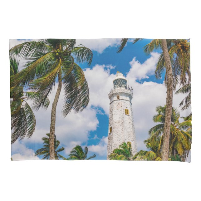 Lighthouses | Dewundara Matara Sri Lanka Pillow Case (Front)