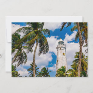 Lighthouses   Dewundara Matara Sri Lanka Thank You Card