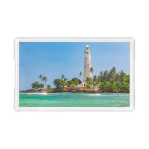 Lighthouses Dewundara Sri Lanka Acrylic Tray