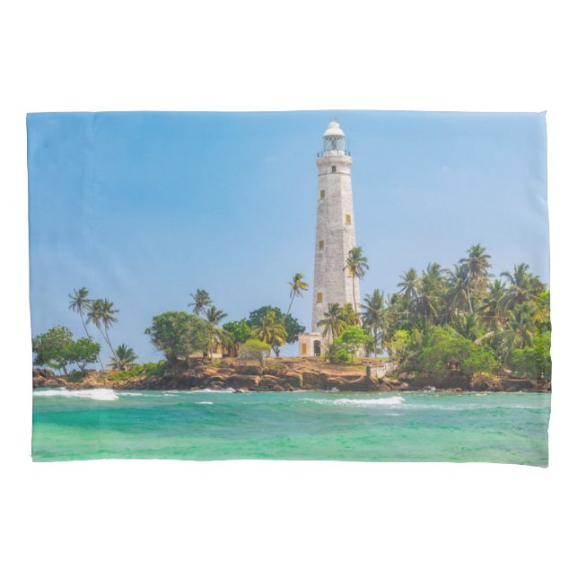 Lighthouses | Dewundara Sri Lanka Pillow Case (Front)
