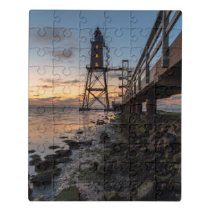 Lighthouses Eversand-Oberfeue Germany Jigsaw Puzzle