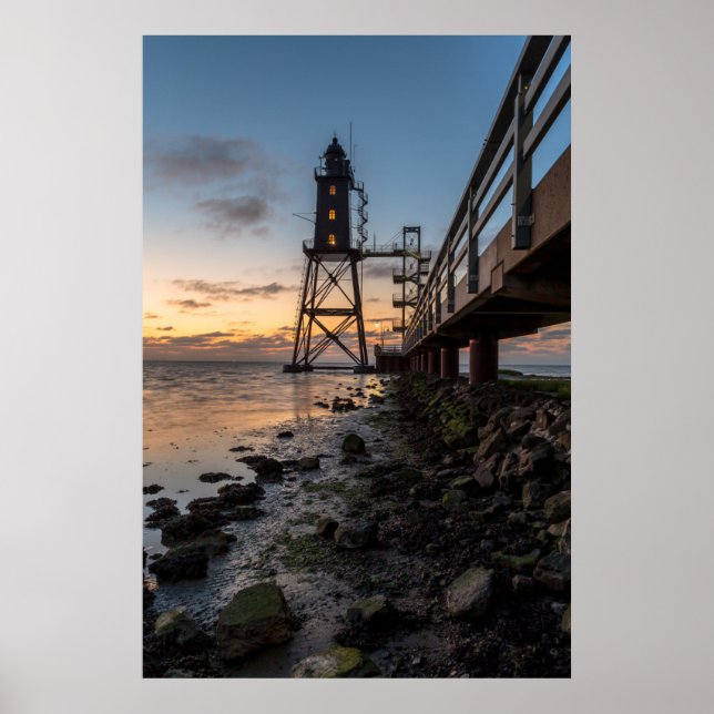 Lighthouses | Eversand-Oberfeue Germany Poster (Front)