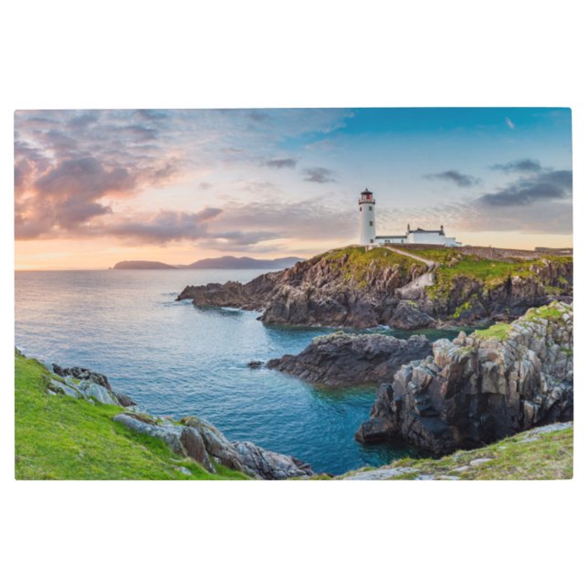 Lighthouses | Fanad Head Lighthouse Ireland Metal Print (Front)
