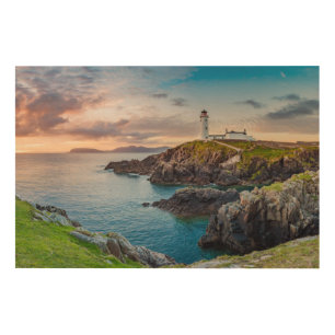 Lighthouses Fanad Head Lighthouse Ireland Wood Wall Art