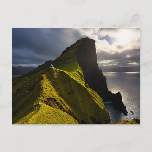 Lighthouses  Faroe Islands Denmark Postcard