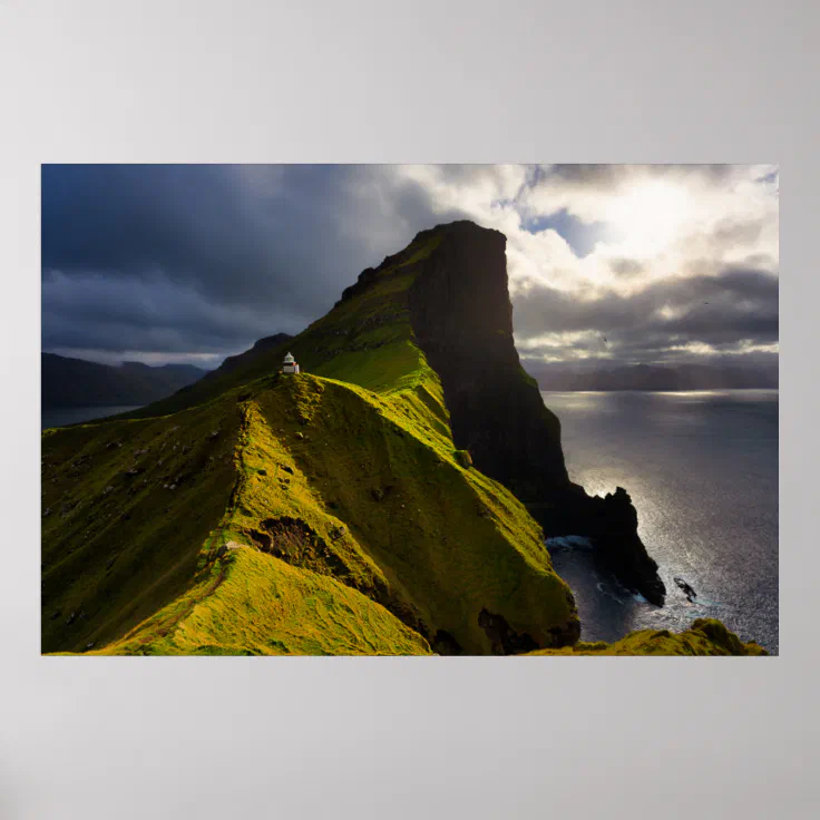 Lighthouses | Faroe Islands Denmark Poster