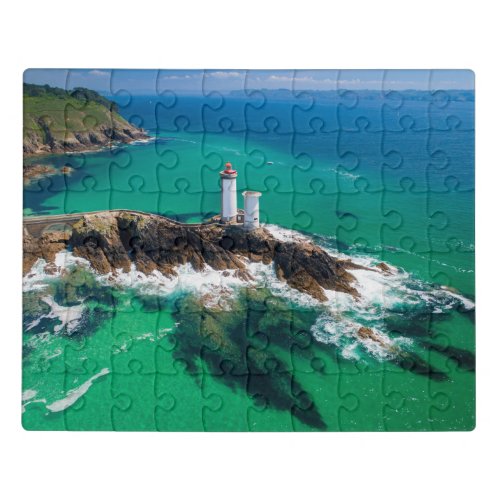 Lighthouses  Finistre Brest Bretagne Lighthouse Jigsaw Puzzle
