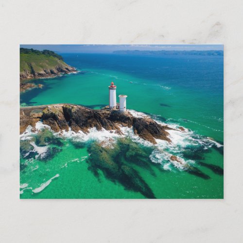 Lighthouses  Finistre Brest Bretagne Lighthouse Postcard