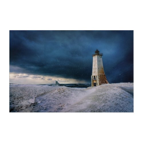 Lighthouses  Frankfort Lighthouse Lake Michigan Acrylic Print