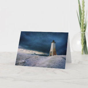 Lighthouses Frankfort Lighthouse Lake Michigan Card