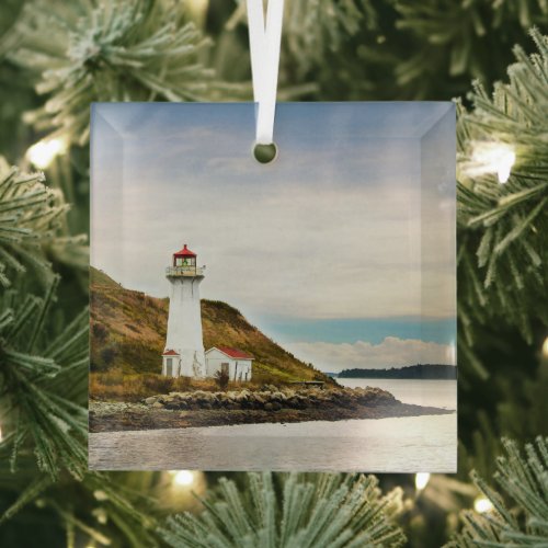 Lighthouses | Georges Island Lighthouse Glass Ornament